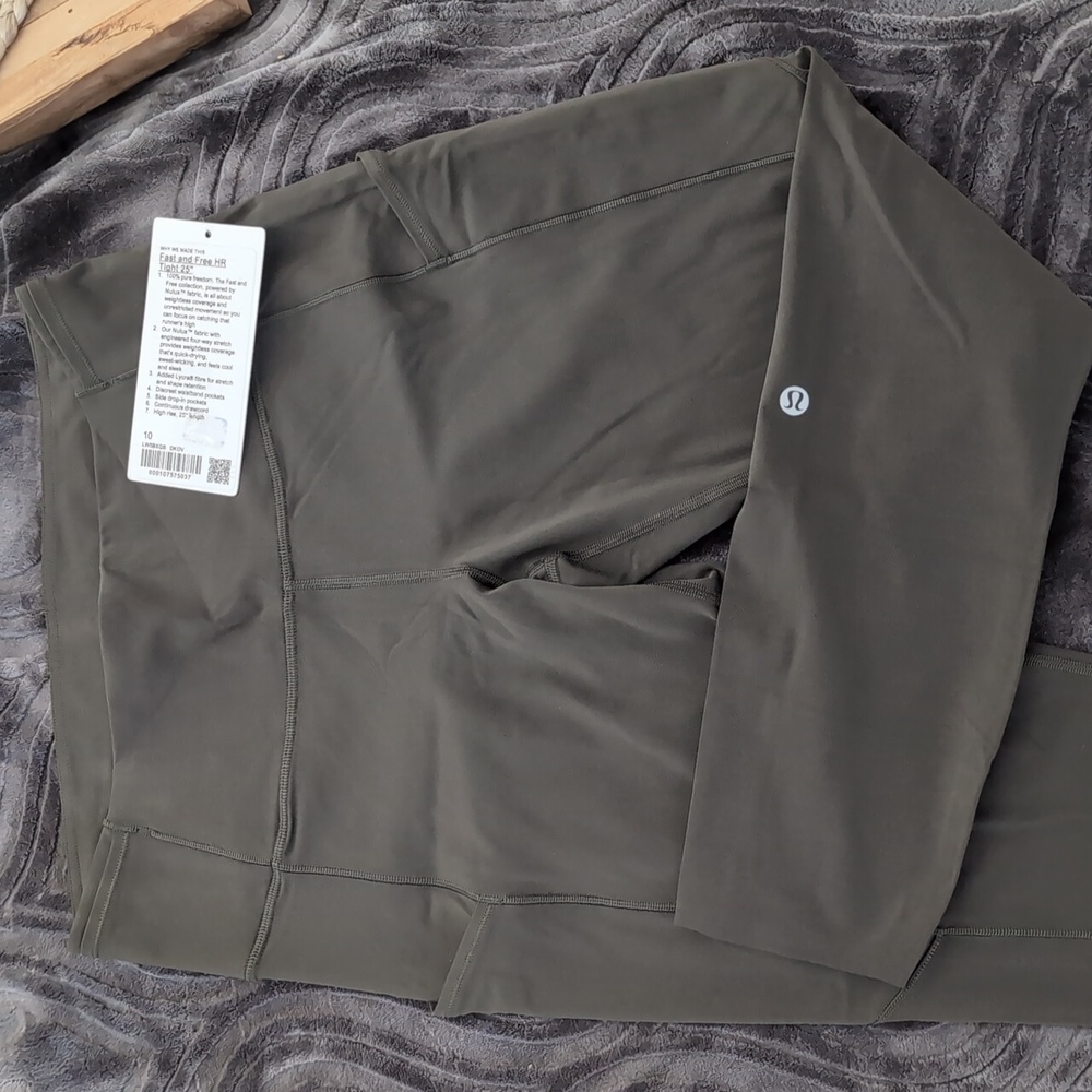 LULULEMON FAST AND FREE CROP 25"